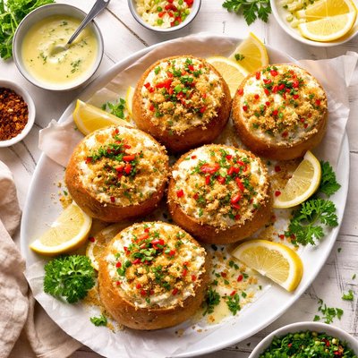 Image of Deviled Crab Boules with Beurre Blanc