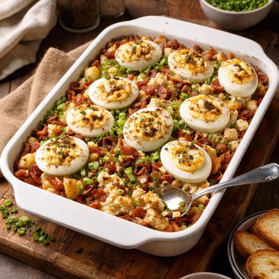 Image of Deviled Egg Breakfast Bake