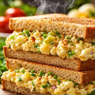 Image of Deviled Egg Salad Sandwiches