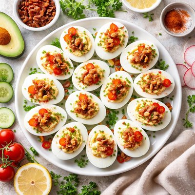 Image of Deviled Eggs Delight Atkins Friendly Low Carb