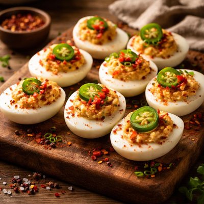 Image of Deviled Eggs with a Kick