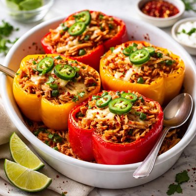 Image of Devilish Chicken Bell Peppers