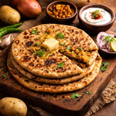 Image of Dhaba Style Aloo Paratha