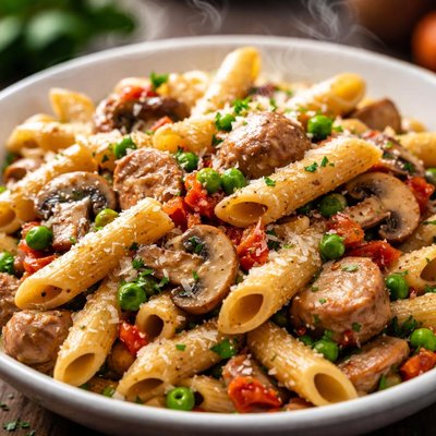 Image of Diabetes Friendly Penne Boscaiola