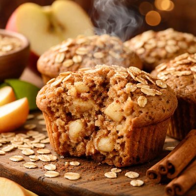 Image of Diabetic Apple Oat Bran Muffins