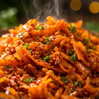 Image of Diabetic Baked Grated Carrots with Sherry