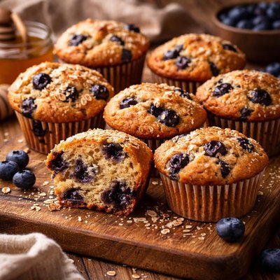 Image of Diabetic Blueberry Muffins