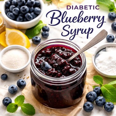 Image of Diabetic Blueberry Syrup