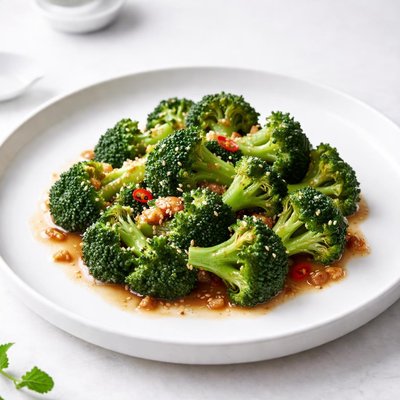 Image of Diabetic Broccoli in Garlic Sauce