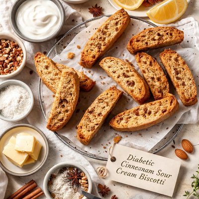 Image of Diabetic Cinnamon Sour Cream Biscotti