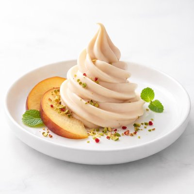 Image of Diabetic Frozen Peach Yogurt