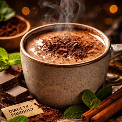 Image of Diabetic Hot Dark Chocolate Mix