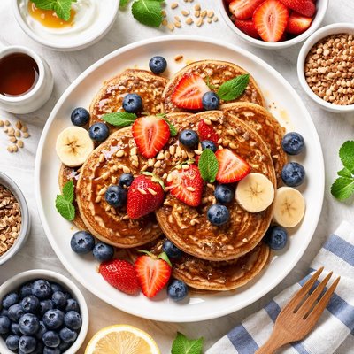 Image of Diabetic Low Fat Special Buckwheat Pancakes