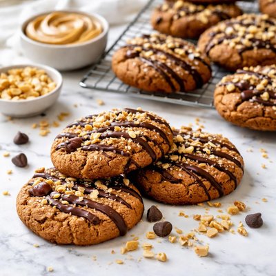 Image of Diabetic Peanut Butter Chocolate Cookies