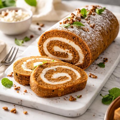 Image of Diabetic Pumpkin Roll