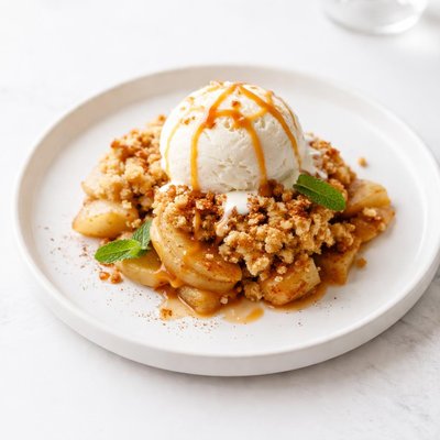 Image of Diet Apple Pie Ala Mode Cobbler