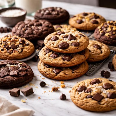 Image of Different Chocolate Chip Cookies