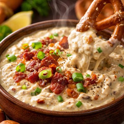 Image of Dijon Bacon Dip for Pretzels