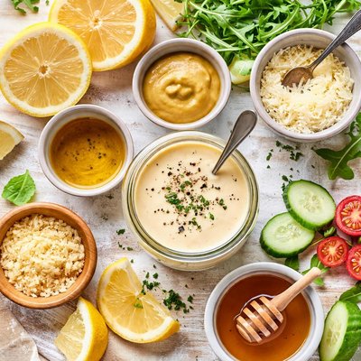 Image of Dijon Parmesan Salad Dressing