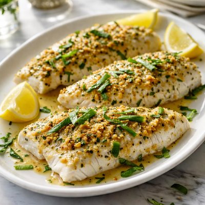 Image of Dijon Tarragon Baked Haddock