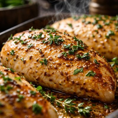 Image of Dijon Thyme Baked Chicken Breasts