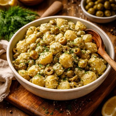 Image of Dill and Green Olive Potato Salad