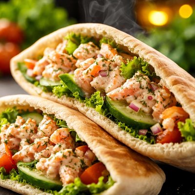Image of Dill Salmon Pita Pockets