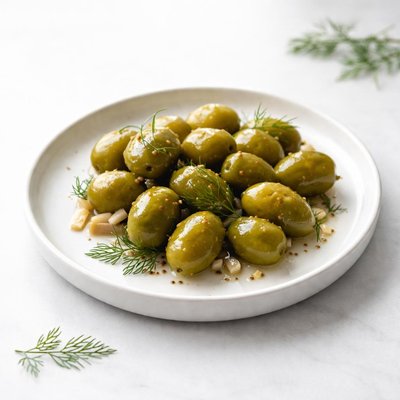 Image of Dill Tomolives Pickled Tiny Green Tomatoes