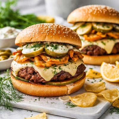 Image of Dilly Onion Humpty Dumpty Burgers