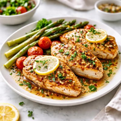 Image of Dining on a with Chicken Breasts