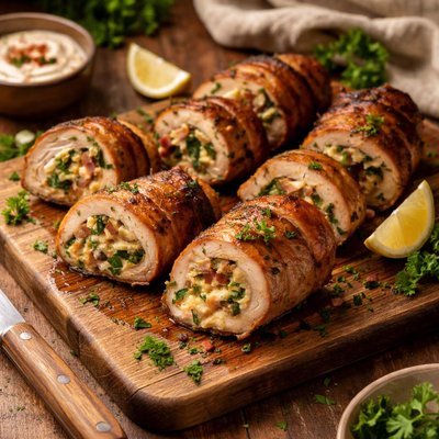 Image of Dinner in a Hurry Smoked Chicken Roll Ups