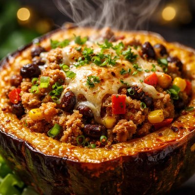 Image of Dinner in a Squash Shell