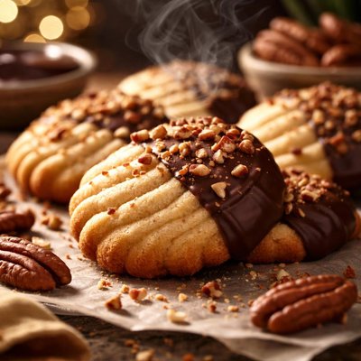 Image of Dipped Pecan Spritz