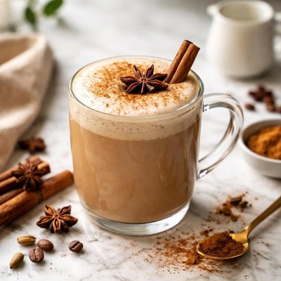 Image of Café Latte Sucio con Especias Bajas en Carbohidratos