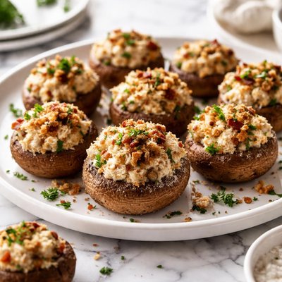 Image of Disappearing Stuffed Mushrooms