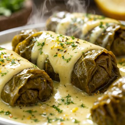 Image of Dolmades with Avgolemeno Sauce