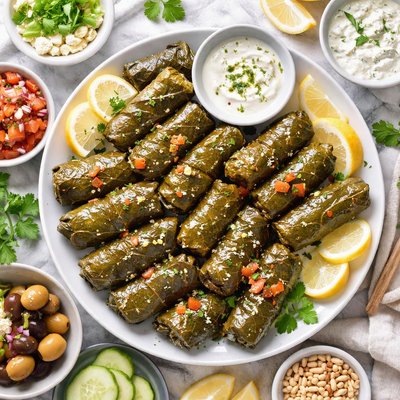 Image of Whole30 Dolmas (Stuffed Grape Leaves)
