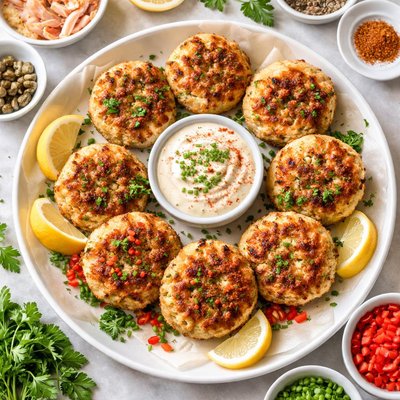 Image of Dom Deluise King Crab Cakes