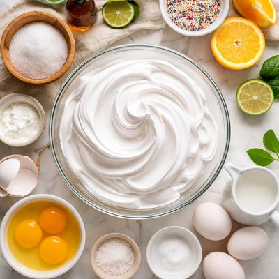 Image of Dominican Meringue Cake Frosting Suspiro