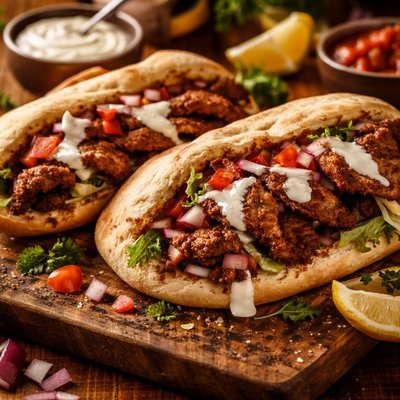 Image of Donair Meat Sandwiches