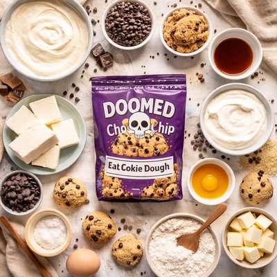 Image of Doomed Chocolate Chip Cookie Dough for Cheesecake