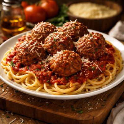 Image of Dorothys Meatballs and Spaghetti