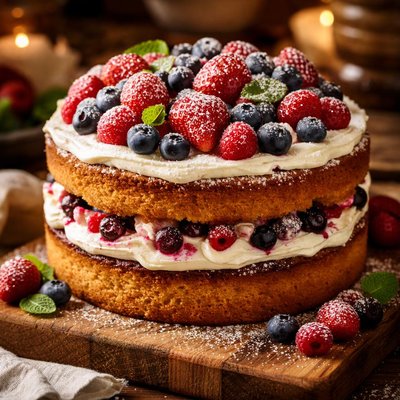 Image of Double Berry Cake