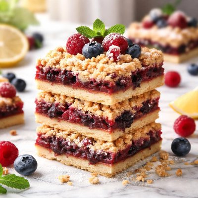 Image of Double Berry Streusel Bars