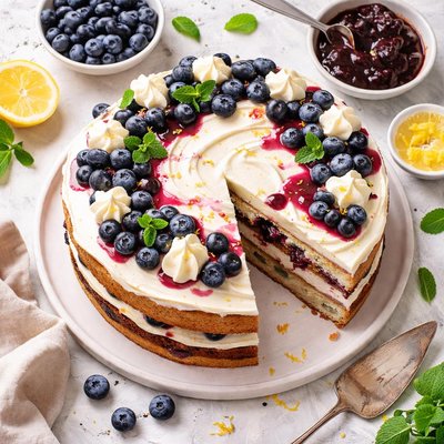 Image of Double Blueberry Cake
