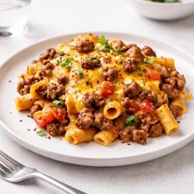 Image of Double Cheese Hamburger Casserole