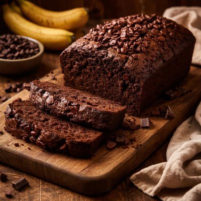 Image of Double Chocolate Banana Bread