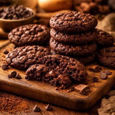 Image of Double Chocolate Brownie Cookies