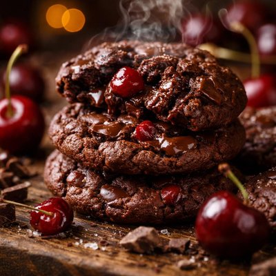 Image of Double Chocolate Cherry Cookies