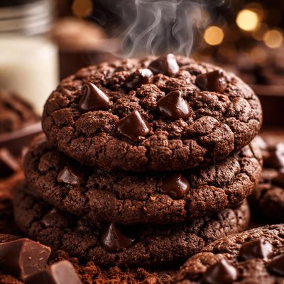 Image of Double Chocolate Chocolate Chip Cookies
